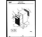 Frigidaire MDD50TF1 cabinet front and wrapper diagram