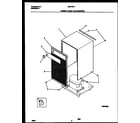 Frigidaire MDH15TF2 cabinet front and wrapper diagram