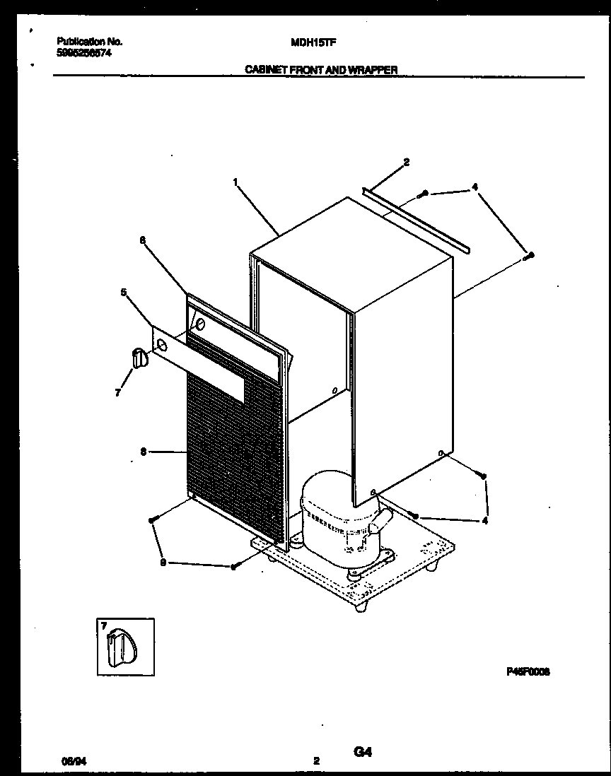 Cabinet front and wrapper