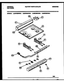 Backguard, cooktop and burner parts