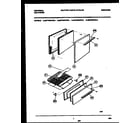 Universal/Multiflex (Frigidaire) MPF200PBWA door and broiler drawer parts diagram