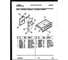 Universal/Multiflex (Frigidaire) MEF402WBD1 door and drawer parts diagram