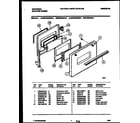 Universal/Multiflex (Frigidaire) MEF402WBD1 door parts diagram