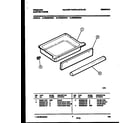 Frigidaire FES355BBBA drawer parts diagram