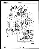 Ice maker and installation parts