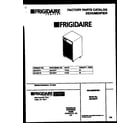 Frigidaire MDH25TF1 front cover diagram