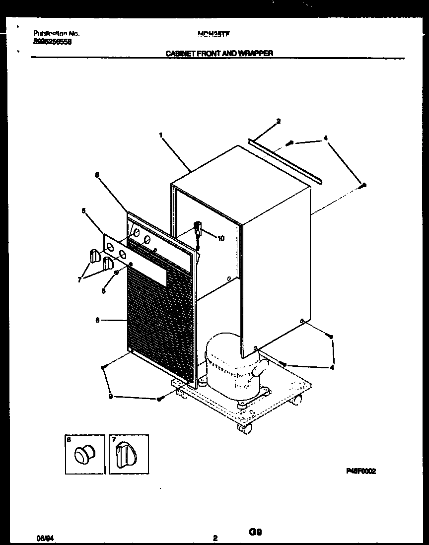 CABINET FRONT AND WRAPPER PARTS