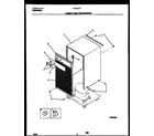 Frigidaire MDH25TF2 cabinet front and wrapper parts diagram