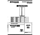 Frigidaire FRS22XHAD1 front cover diagram