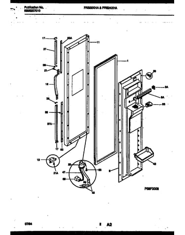 Freezer door parts