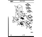 Frigidaire FRS22XHAW1 shelves and supports diagram