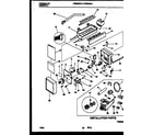Frigidaire FRS22XHAW1 ice maker and installation parts diagram