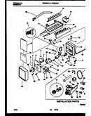 Ice maker and installation parts