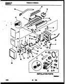 Ice maker and installation parts