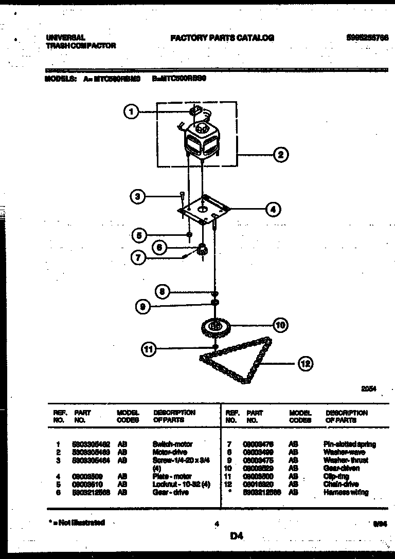 MOTOR AND DRIVE PARTS