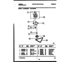 Universal/Multiflex (Frigidaire) MTC500RBM0 motor and drive parts diagram