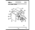 Universal/Multiflex (Frigidaire) MTC500RBM0 cabinet and control parts diagram