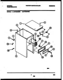 Cabinet and control parts