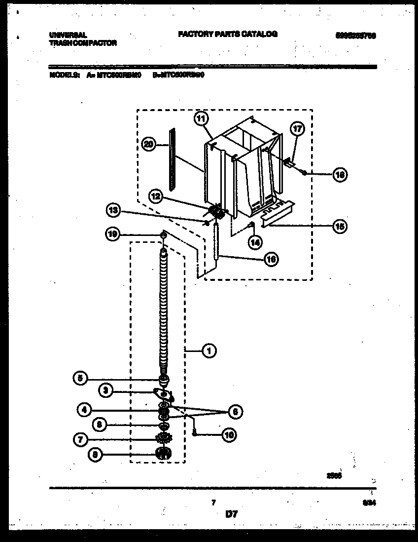 SCREW-POWER AND RAM ASSEMBLY