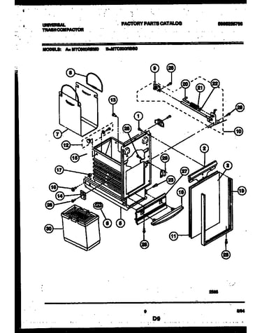 Latch and container assembly