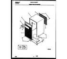 Frigidaire MDH50TF2 cabinet front and wrapper diagram