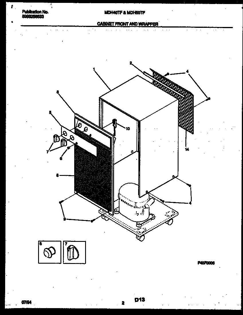 Cabinet front and wrapper