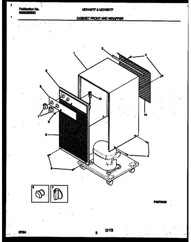 Cabinet front and wrapper