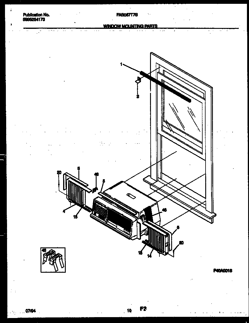 Window mounting parts