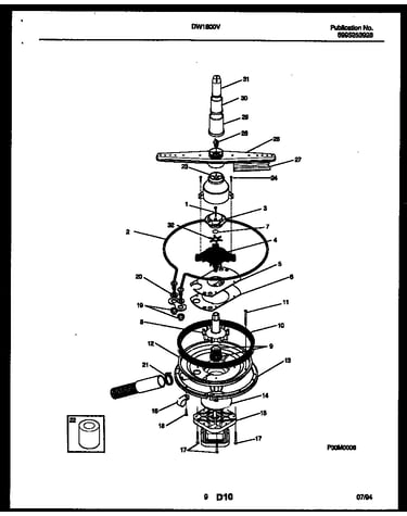 Motor pump parts