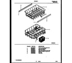 Frigidaire DW1800V1 racks and trays diagram