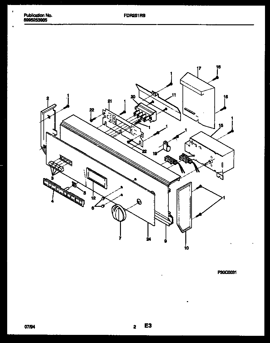 CONSOLE AND CONTROL PARTS