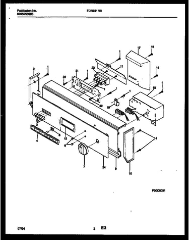 Console and control parts