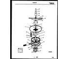 Frigidaire FDR251RBR0 motor pump parts diagram