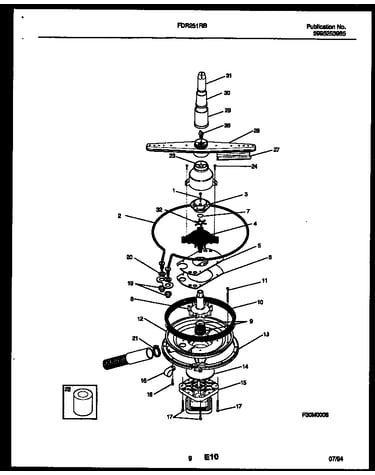 Motor pump parts