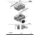 Frigidaire FDR251RBR0 racks and trays diagram