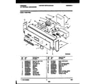 Frigidaire FDS251RBR0 console and control parts diagram