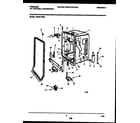 Frigidaire FDS251RBR0 tub and frame parts diagram