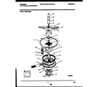 Frigidaire FDS251RBR0 motor pump parts diagram