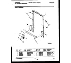 Frigidaire FDP652RBR0 motor and front frame assembly diagram
