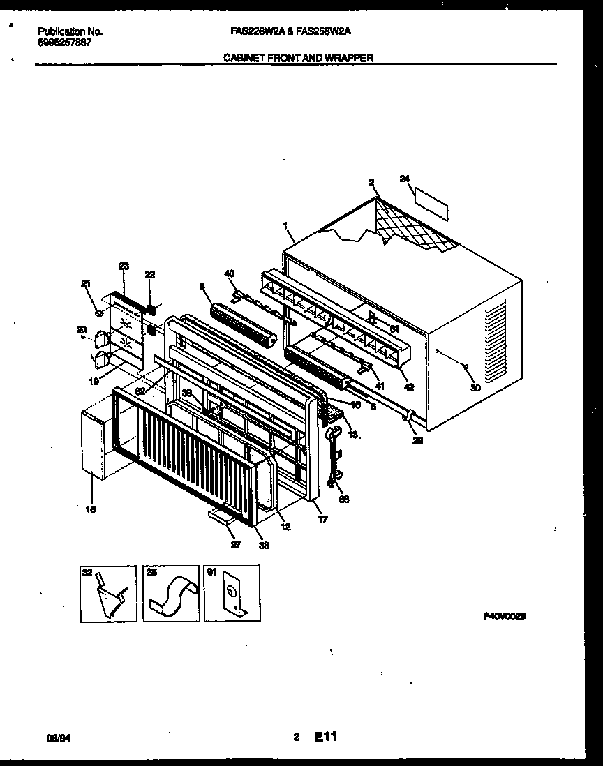 Cabinet front and wrapper