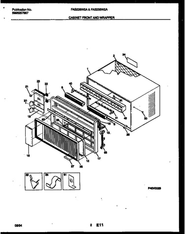 Cabinet front and wrapper