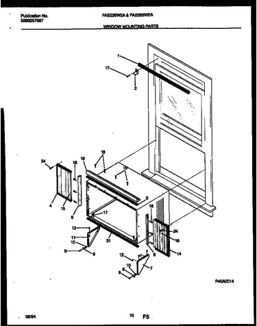 Window mounting parts