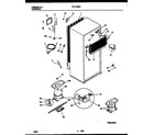 Frigidaire FRT18QRBD1 system and automatic defrost parts diagram
