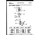 Universal/Multiflex (Frigidaire) MTC500AWW2 motor and drive parts diagram