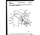 Universal/Multiflex (Frigidaire) MTC500ABD2 cabinet and control parts diagram