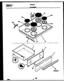 Cooktop and drawer parts
