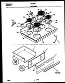 Cooktop and drawer parts