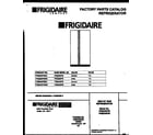 Frigidaire FRS24WPBD0 front cover diagram