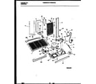 Frigidaire FRS24WPBW0 system and automatic defrost parts diagram