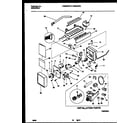 Frigidaire FRS24WPBW0 ice maker and installation parts diagram